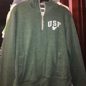 USF quarter zip jacket from bookstore